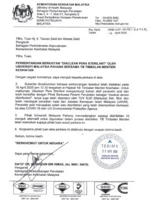 Approved by KKM
